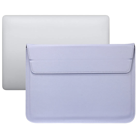 PU Leather Ultra-thin Envelope Bag Laptop Bag for MacBook Air / Pro 13 inch, with Stand Function(Tranquil Blue) by bashfashion