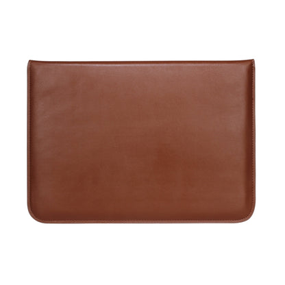 PU Leather Ultra-thin Envelope Bag Laptop Bag for MacBook Air / Pro 13 inch, with Stand Function(Brown) by bashfashion
