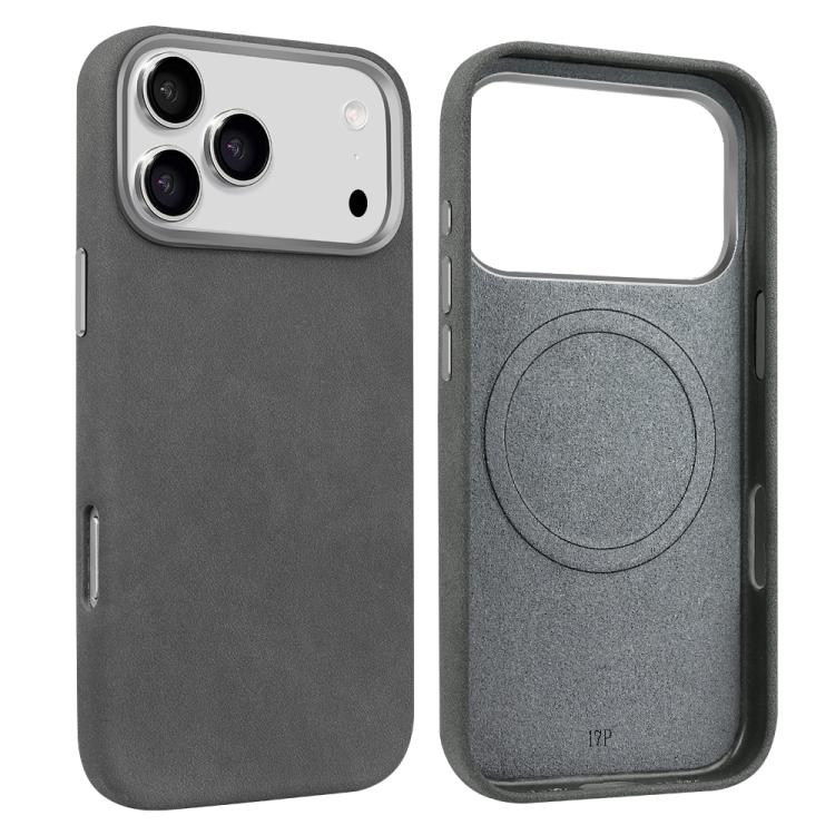 For iPhone 17 Pro Max VIETAO Suede MagSafe PU Leather Phone Case(Dark Grey) by VIETAO