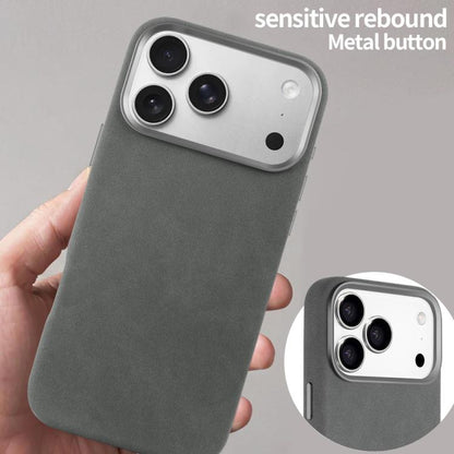 For iPhone 17 Pro Max VIETAO Suede MagSafe PU Leather Phone Case(Dark Grey) by VIETAO