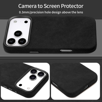 For iPhone 17 Pro Max VIETAO Suede MagSafe PU Leather Phone Case(Black) by VIETAO