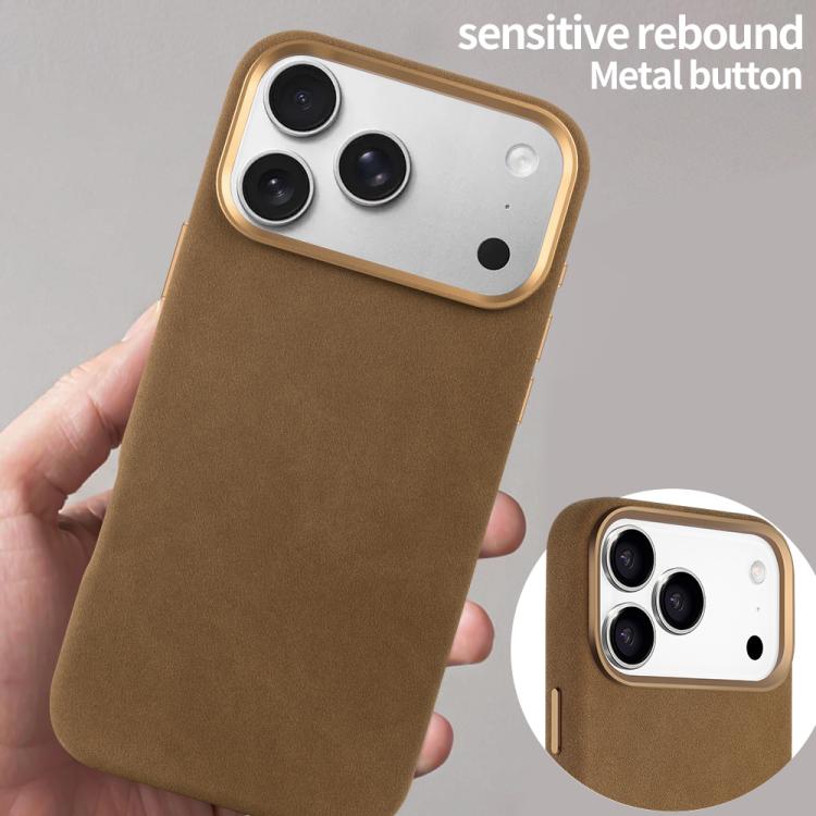 For iPhone 17 Pro VIETAO Suede MagSafe PU Leather Phone Case(Dark Brown) by VIETAO