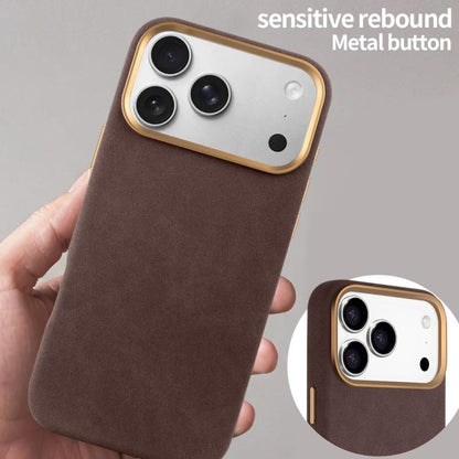 For iPhone 17 Pro VIETAO Suede MagSafe PU Leather Phone Case(Coffee Brown) by VIETAO