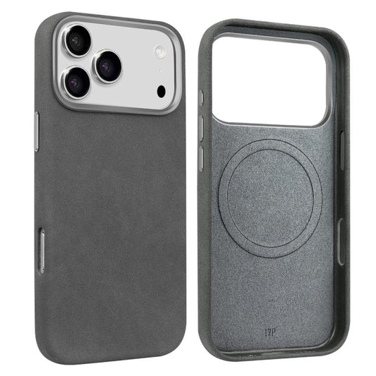 For iPhone 17 Pro VIETAO Suede MagSafe PU Leather Phone Case(Dark Grey) by VIETAO