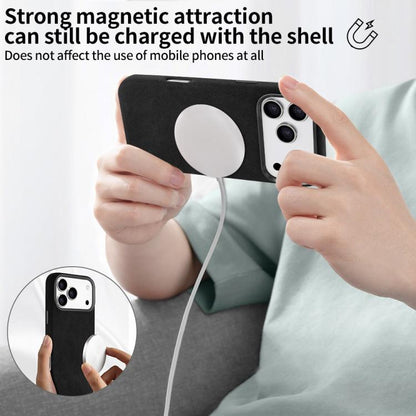 For iPhone 17 Pro VIETAO Suede MagSafe PU Leather Phone Case(Black) by VIETAO
