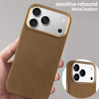 For iPhone 17 VIETAO Suede MagSafe PU Leather Phone Case(Dark Brown) by VIETAO
