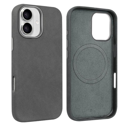 For iPhone 17 VIETAO Suede MagSafe PU Leather Phone Case(Dark Grey) by VIETAO