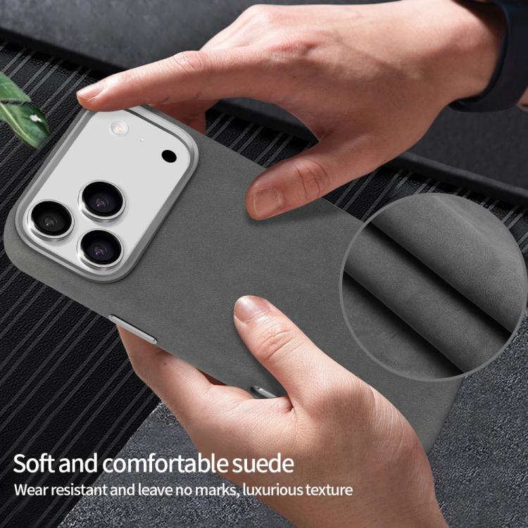 For iPhone 17 VIETAO Suede MagSafe PU Leather Phone Case(Dark Grey) by VIETAO