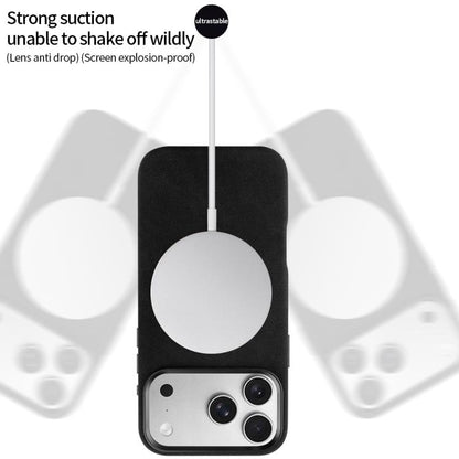 For iPhone 17 VIETAO Suede MagSafe PU Leather Phone Case(Black) by VIETAO