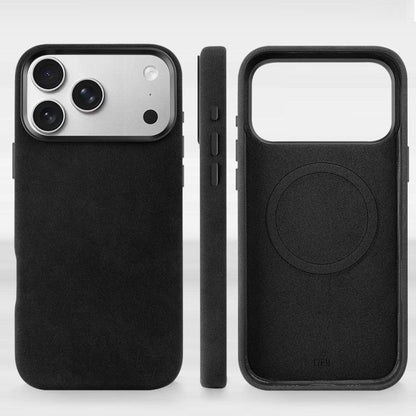For iPhone 17 VIETAO Suede MagSafe PU Leather Phone Case(Black) by VIETAO