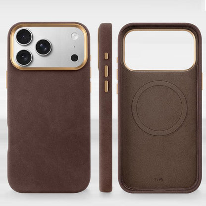 For iPhone Air VIETAO Suede MagSafe PU Leather Phone Case(Coffee Brown) by VIETAO