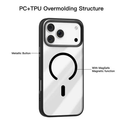 For iPhone 17 Pro Max Mutural Mist MagSafe Series Magnetic PC Hybrid TPU Phone Case(Black) by Mutural