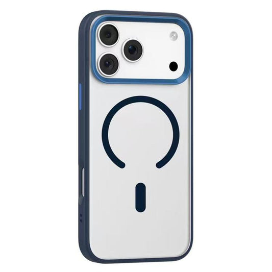 For iPhone 17 Pro Max Mutural Mist MagSafe Series Magnetic PC Hybrid TPU Phone Case(Deep Blue) by Mutural