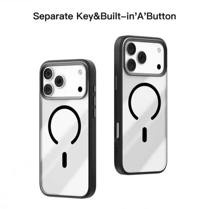 For iPhone 17 Pro Mutural Mist MagSafe Series Magnetic PC Hybrid TPU Phone Case(Orange) by Mutural