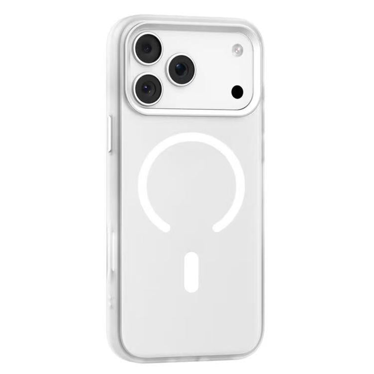 For iPhone 17 Pro Mutural Mist MagSafe Series Magnetic PC Hybrid TPU Phone Case(White) by Mutural