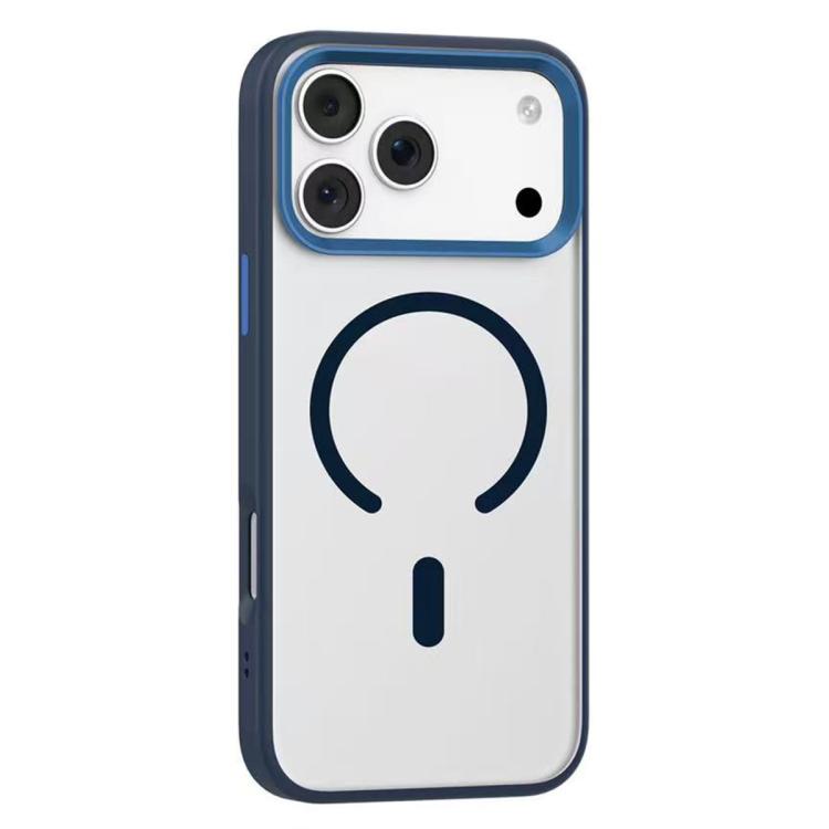 For iPhone 17 Pro Mutural Mist MagSafe Series Magnetic PC Hybrid TPU Phone Case(Deep Blue) by Mutural