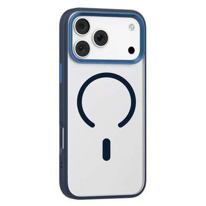 For iPhone 17 Pro Mutural Mist MagSafe Series Magnetic PC Hybrid TPU Phone Case(Deep Blue) by Mutural