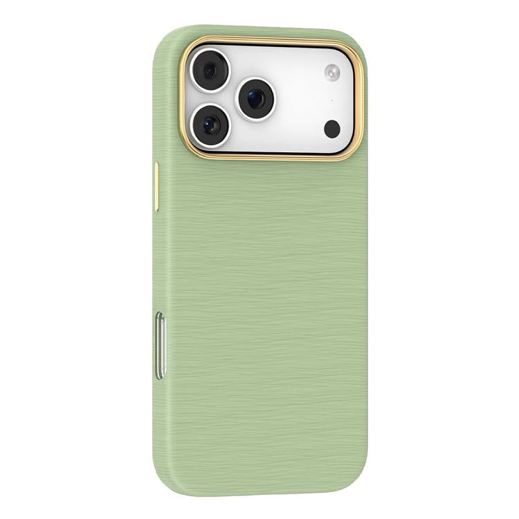 For iPhone 17 Pro Max Mutural Rhyme Series Satin Texture Leather MagSafe Phone Case(Green) by Mutural