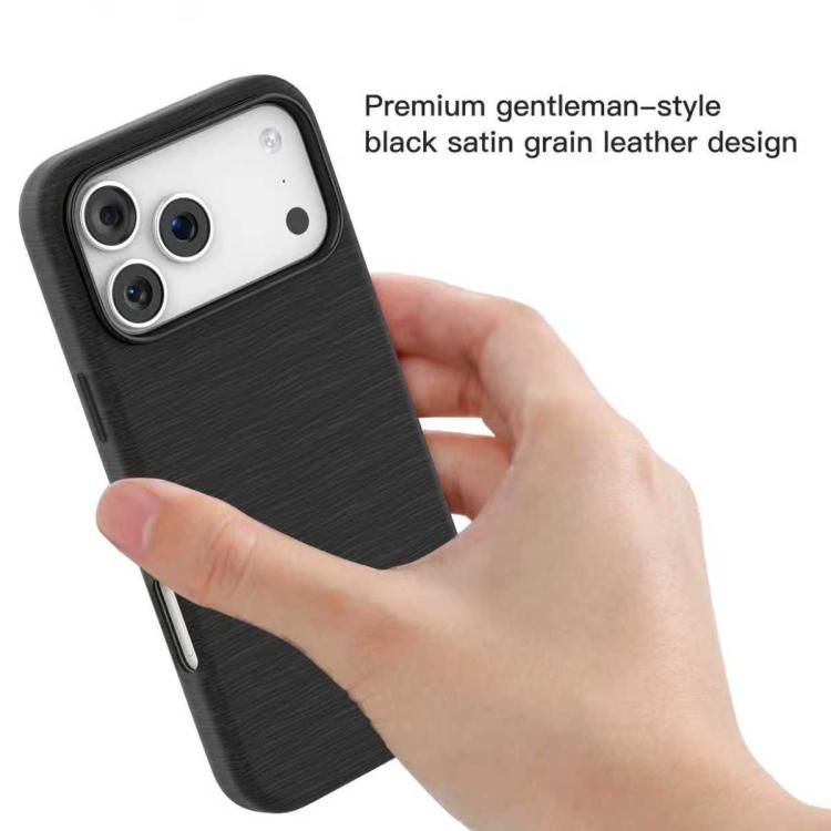 For iPhone 17 Pro Max Mutural Rhyme Series Satin Texture Leather MagSafe Phone Case(Brown) by Mutural