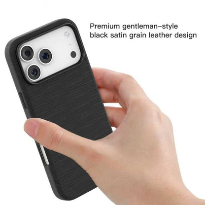 For iPhone 17 Pro Mutural Rhyme Series Satin Texture Leather MagSafe Phone Case(Brown) by Mutural