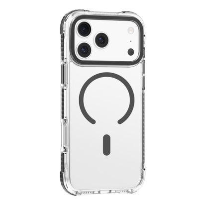 For iPhone 17 Pro Max Mutural Transparent Color Series PC+TPU Magnetic MagSafe Phone Case(Dark Grey) by Mutural