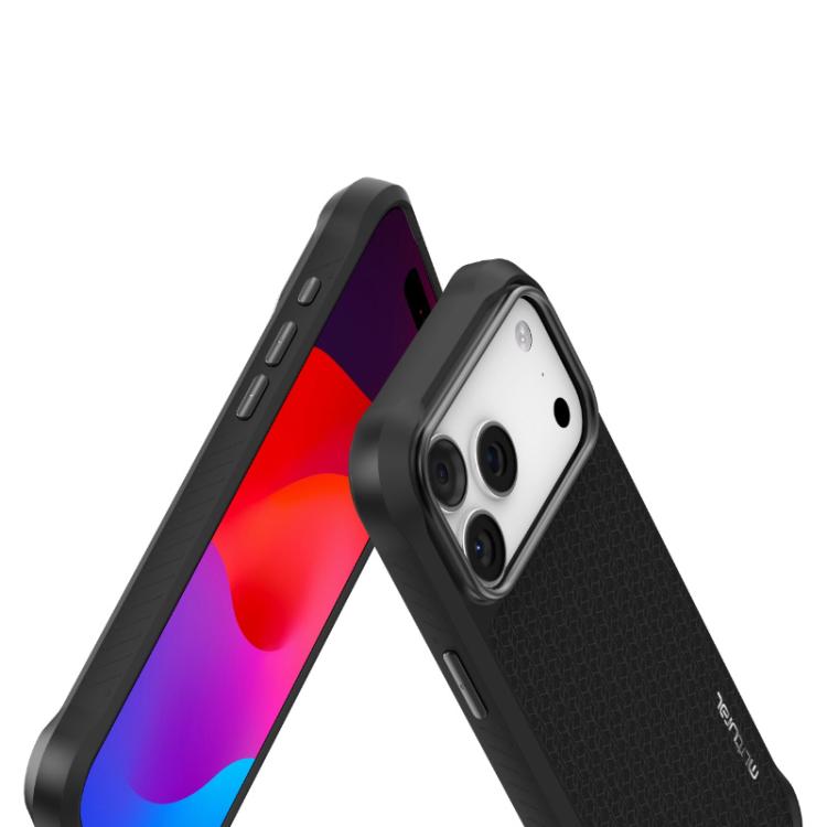 For iPhone 17 Pro Max Mutural Honored Armor Series TPU Magnetic MagSafe Phone Case(Black) by Mutural