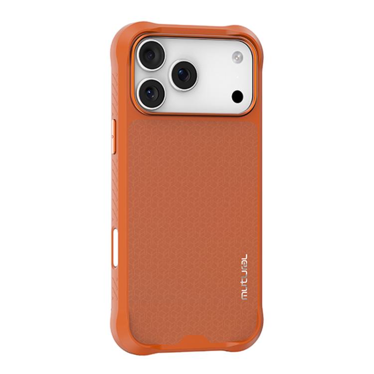 For iPhone 17 Pro Max Mutural Honored Armor Series TPU Magnetic MagSafe Phone Case(Orange) by Mutural