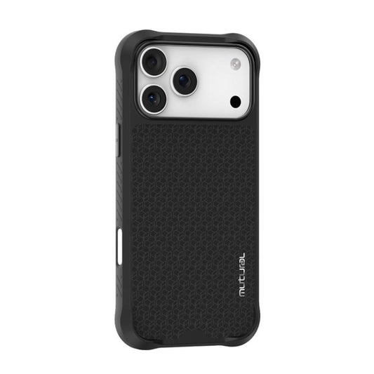 For iPhone 17 Pro Mutural Honored Armor Series TPU Magnetic MagSafe Phone Case(Black) by Mutural