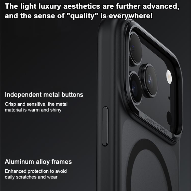 For iPhone 17 Pro Max Benks Skin Feel Series MagSafe Magnetic Shockproof Phone Case(Black) by Benks