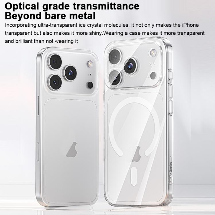 For iPhone 17 Pro Benks Zero Sense Ultra-Thin MagSafe Magnetic Phone Case(Transparent) by Benks