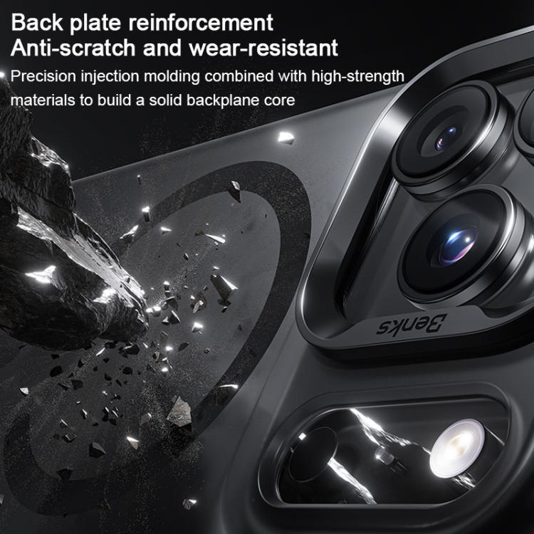 For iPhone 17 Pro Max Benks Frosted MagSafe Magnetic Shockproof Phone Case(Black) by Benks
