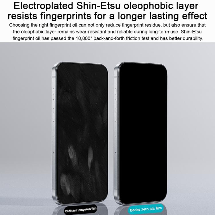 For iPhone Air Benks Zero Curve Edge HD Tempered Screen Protector by Benks