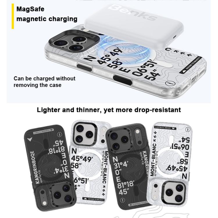 For iPhone 17 Pro Benks Light Color D1 Series MagSafe Magnetic Phone Case(Black) by Benks