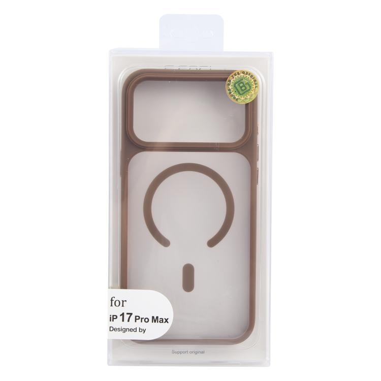 For iPhone 17 Pro Max GEBEI Jazz Series Skin Feel Frosted MagSafe Phone Case(Brown) by GEBEI
