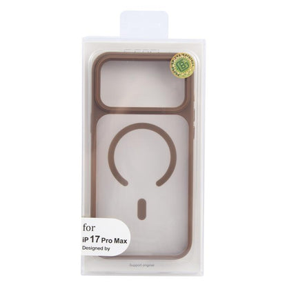 For iPhone 17 Pro Max GEBEI Jazz Series Skin Feel Frosted MagSafe Phone Case(Brown) by GEBEI