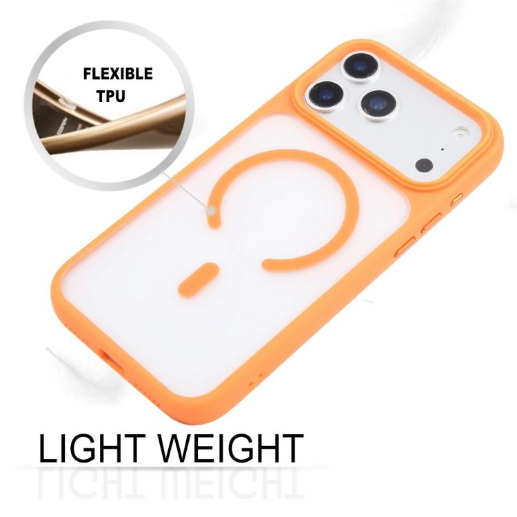 For iPhone 17 Pro Max GEBEI Jazz Series Skin Feel Frosted MagSafe Phone Case(Orange) by GEBEI