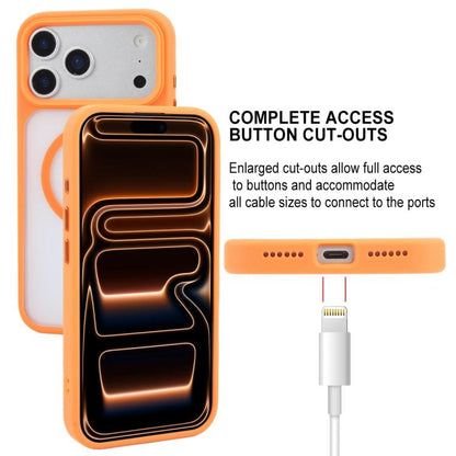 For iPhone 17 Pro Max GEBEI Jazz Series Skin Feel Frosted MagSafe Phone Case(Orange) by GEBEI