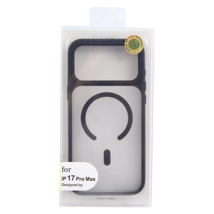 For iPhone 17 Pro Max GEBEI Jazz Series Skin Feel Frosted MagSafe Phone Case(Black) by GEBEI