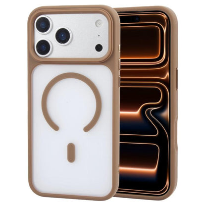 For iPhone 17 Pro GEBEI Jazz Series Skin Feel Frosted MagSafe Phone Case(Brown) by GEBEI