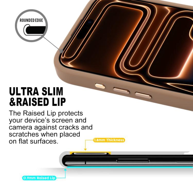 For iPhone 17 Pro GEBEI Jazz Series Skin Feel Frosted MagSafe Phone Case(Brown) by GEBEI