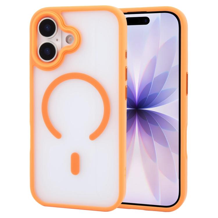 For iPhone 17 GEBEI Jazz Series Skin Feel Frosted MagSafe Phone Case(Orange) by GEBEI