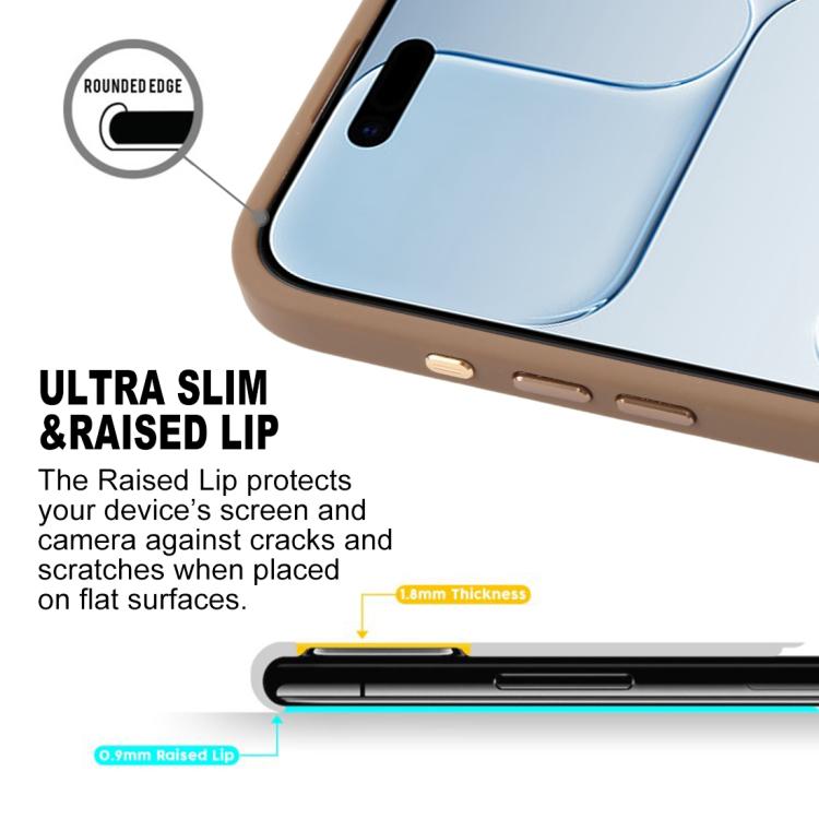 For iPhone Air GEBEI Jazz Series Skin Feel Frosted MagSafe Phone Case(Brown) by GEBEI