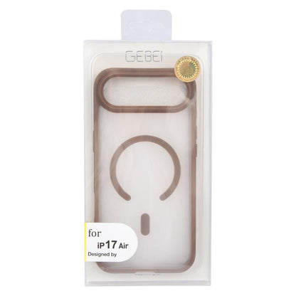 For iPhone Air GEBEI Jazz Series Skin Feel Frosted MagSafe Phone Case(Brown) by GEBEI