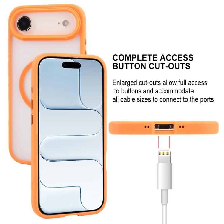 For iPhone Air GEBEI Jazz Series Skin Feel Frosted MagSafe Phone Case(Orange) by GEBEI