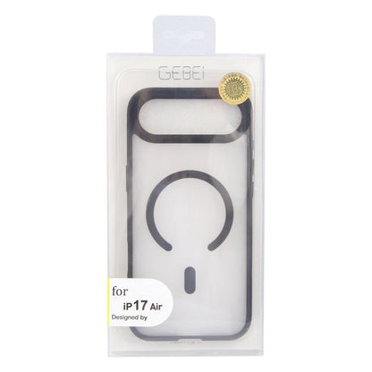For iPhone Air GEBEI Jazz Series Skin Feel Frosted MagSafe Phone Case(Black) by GEBEI
