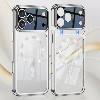 For iPhone 17 Pro GKK Electroplating Phantom Splicing MagSafe Magnetic Phone Case(Silver) by GKK
