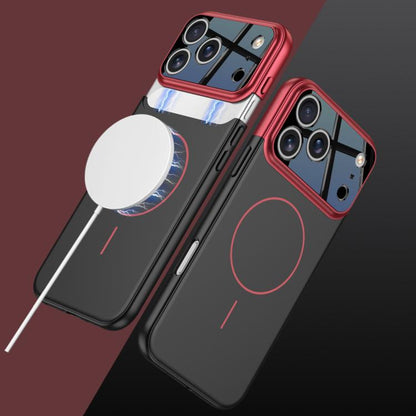 For iPhone 17 Pro Max GKK Color Master Splicing MagSafe Magnetic Phone Case(Red Black) by GKK