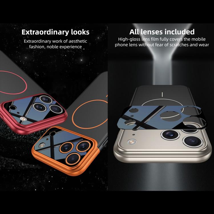 For iPhone 17 Pro Max GKK Color Master Splicing MagSafe Magnetic Phone Case(Blue Black) by GKK