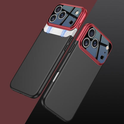 For iPhone 17 Pro Max GKK Color Master Splicing Phone Case(Red Black) by GKK