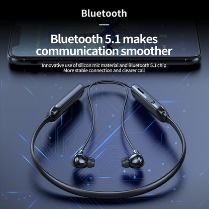 M60 8D Surround Sound Wireless Neck-mounted 5.1 Bluetooth Earphone Support TF Card MP3 Mode(Pink) by bashfashion